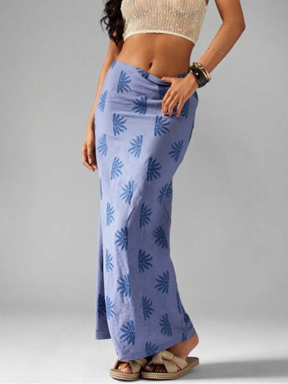 Misguided pattern maxi skirt